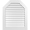 Ekena Millwork Octagonal Top Surface Mount PVC Gable Vent w/ 3-1/2"W x 1"P Standard Frame, 30"W x 36"H GVPOT30X3601SN - alternate 1